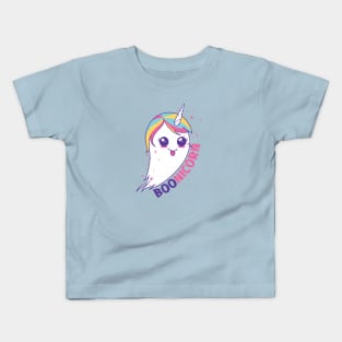BooNicorn | Cute Halloween Ghost Unicorn Kids T-Shirt